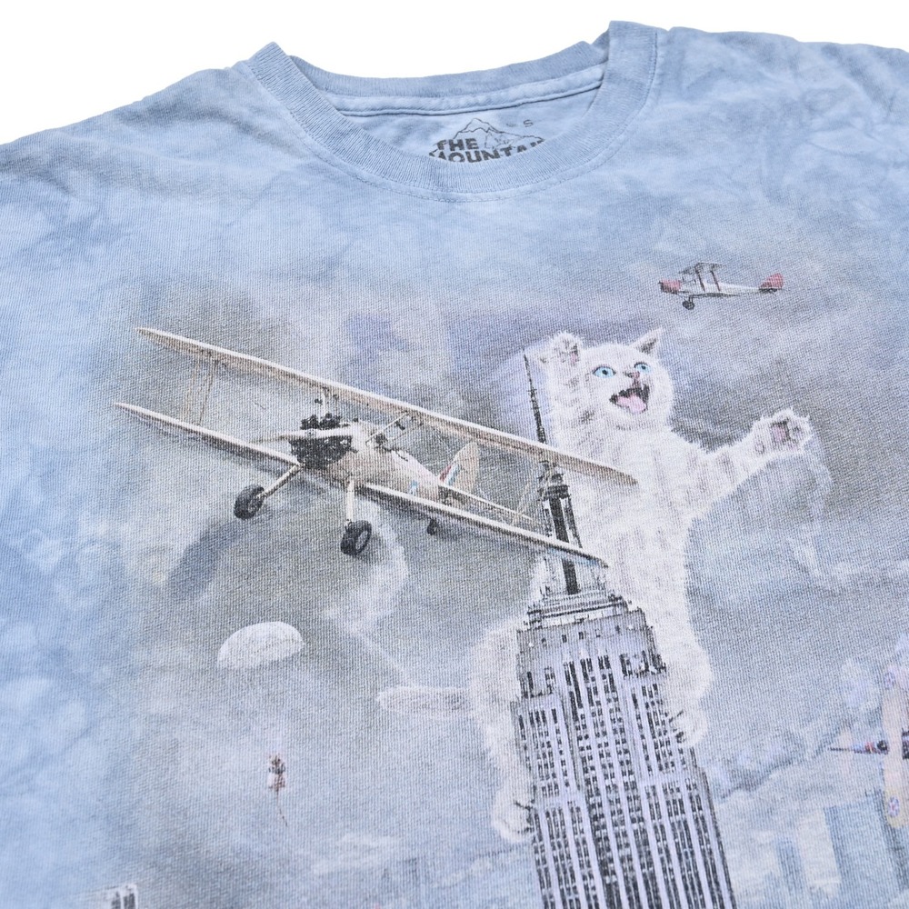 The Mountain‎ T-Shirt Adult Small Tie Dye Cat Kong King Kong Parody Graphic Tee